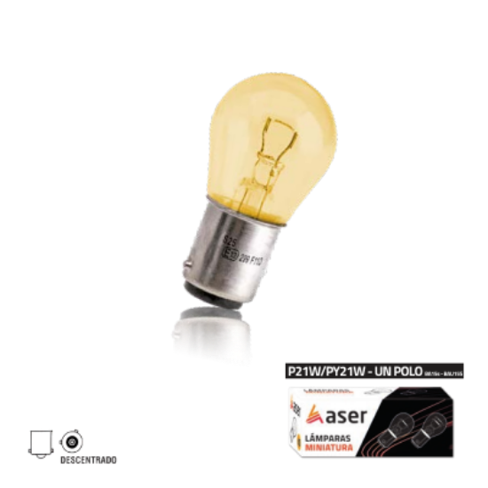 Imagem de LÂMPADA MINIATURA P21W/PY21W – DESCENTRADO